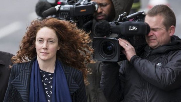 Former News International chief executive Rebekah Brooks arrives at the Old Bailey on Wednesday.