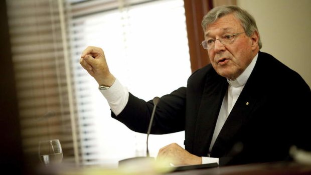 "We haven't given the money away. It's an investment": Cardinal George Pell.