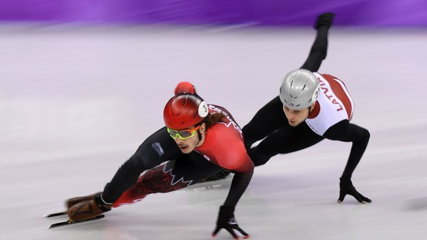 Imbalance can be an advantage: Short track speed skaters spend most of their time turning.
