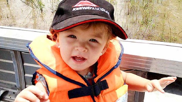 The family of 18-month-old Lilly-May Shelley is in mourning after she drowned in floodwaters on Sunday.