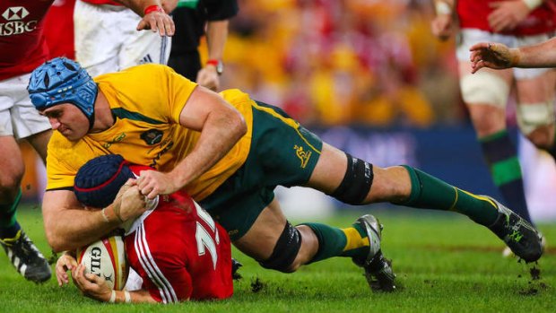 Driving force: James Horwill's absence would have been sorely missed by a Wallabies side decimated by injury.