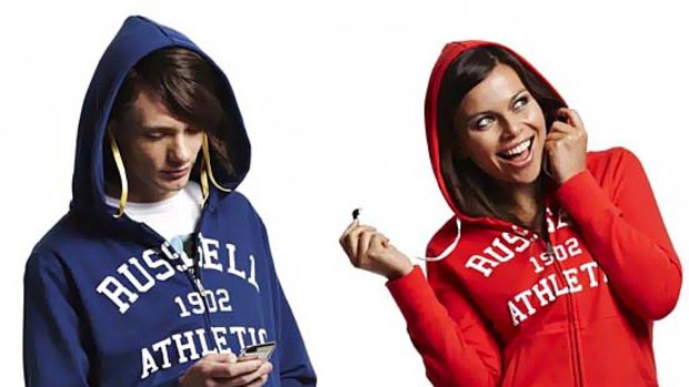 The Headphone Hoodie from Russell Athletics.