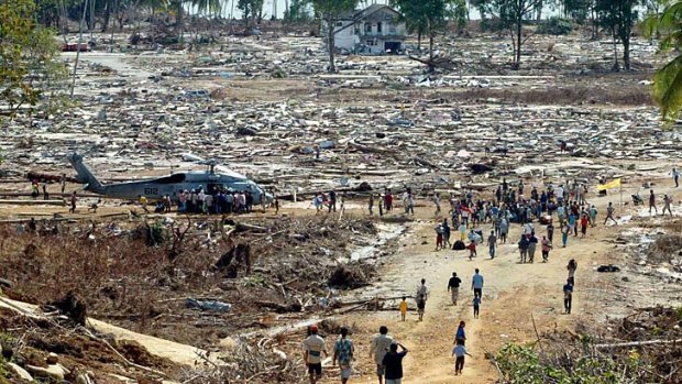 Banda Aceh after the 2004 Boxing Day tsunami.