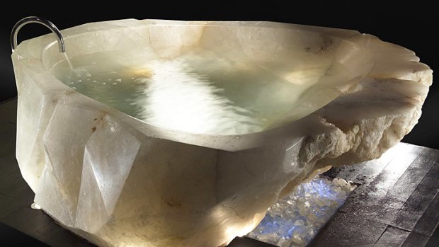 Expensive tastes ... this 2.13m crystal bathtub is a relative snip at £530,000.