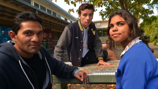 Guy Neaves (left) helps prevent Thornbury High School students from dropping out.