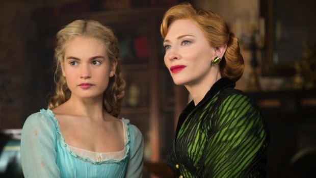 Good news all round: Cate Blanchett with Lily James in <i>Cinderella</i>.