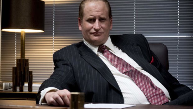 Masterful: Lachy Hulme as Kerry Packer in <i>Howzat! Kerry Packer's War</i>.