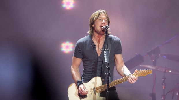 Keith Urban delights in playing in his home town.