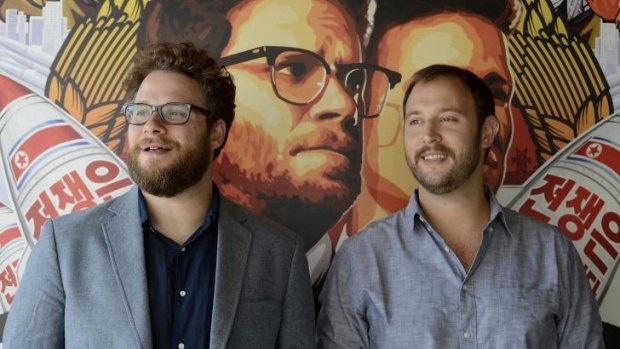 Controversy: Seth Rogen (left)  and Evan Goldberg, wrote,  directed and produced <i>The Interview</i>.