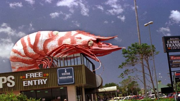 Staying ... Bunnings plan to make room for Ballina's Big Prawn.