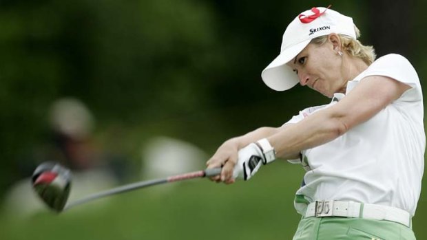 Bowing out ... Karrie Webb loses the LPGA Match Play Championships to Paula Creamer.