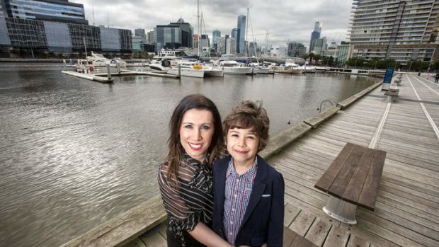 Dita Elmazi and her son Max are very enthusiastic Docklands residents.