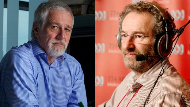 Clash of the talk titans: 3AW's Neil Mitchell is still ahead of 774 ABC's Jon Faine, but only just, in the latest ratings survey.