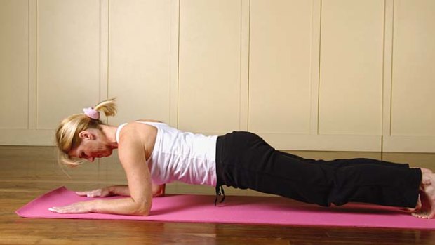 Watch your tone ... the plank technique can help strengthen your core.