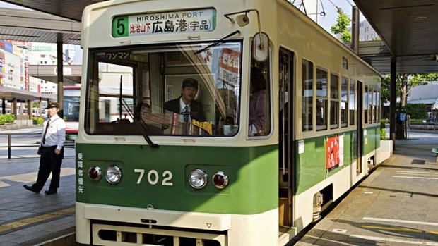 Hiroshima is one of the few cities in Japan still using streetcar lines.