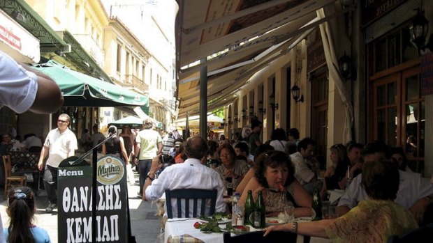 Sunny one day, but turbulent the next: Greece was formerly a magnet for Australian workers.