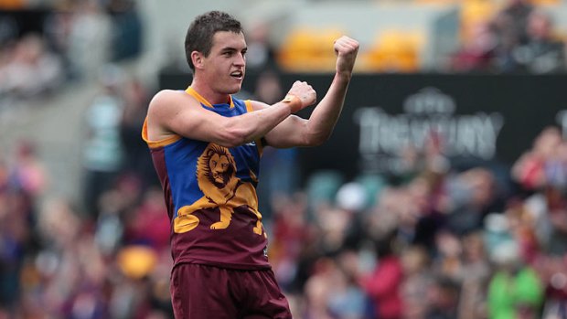 Tom Rockliff pictured after the Brisbane Lions' win over Port Adelaide at The Gabba during round 15 of the AFL season, July 3, 2011.