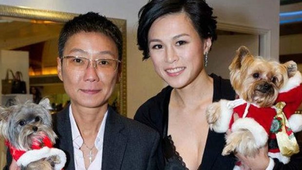 Open letter: Gigi Chao, right, is believed to have married her girlfriend of seven years Sean Eav.