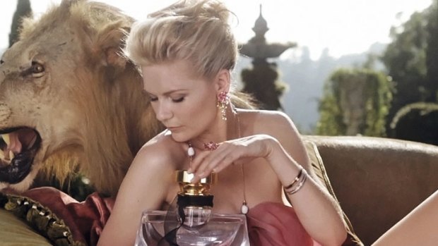 Lion's share ... Dunst in the campaign for new Bulgari fragrance Mon Jasmin Noir.