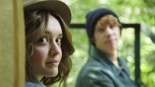 Warm-hearted: Olivia Cooke and Thomas Mann in <i>Me and Earl and the Dying Girl.</i>
