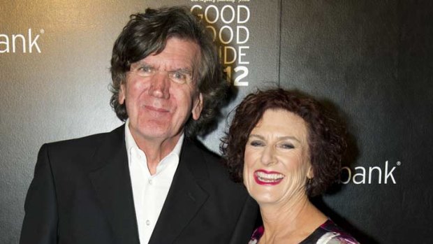 Terry Durack and Joanna Savill at the 2012 Sydney Morning Herald Good Food Guide Awards presentation.