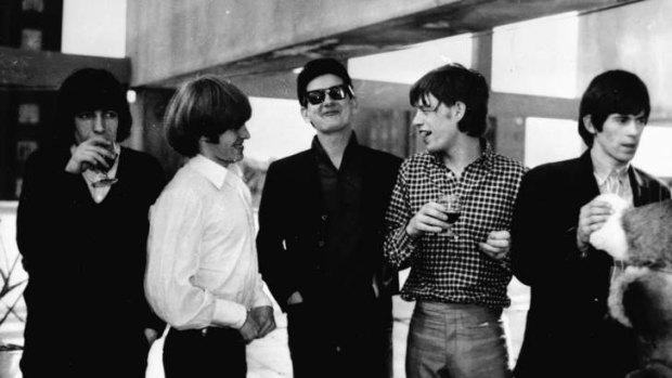 Now and then: The Rolling Stones with Roy Orbison in Sydney in 1965.
