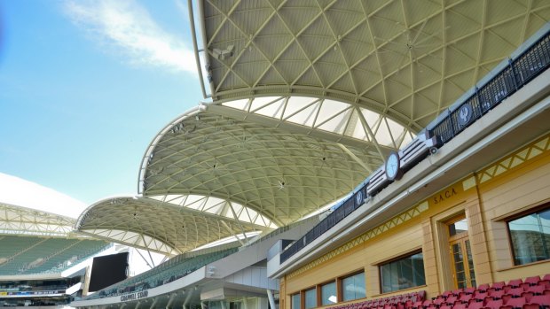 Part of the stands in the newly redeveloped Adelaide Oval.