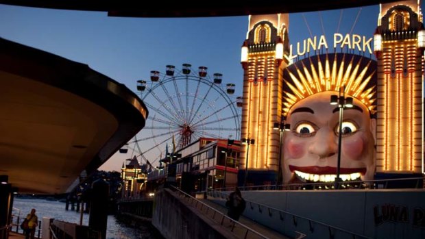 Bright idea .. the lightbulbs on the entrance face to Luna Park will be replaced with energy saving LED lights, which could reduce energy use by 90 per cent.
