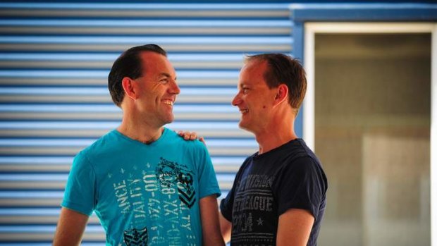 (left) Joel Player and Alan Wright will be amongst the first Australian same sex couples to tie the knot on the 7th of December in Canberra.