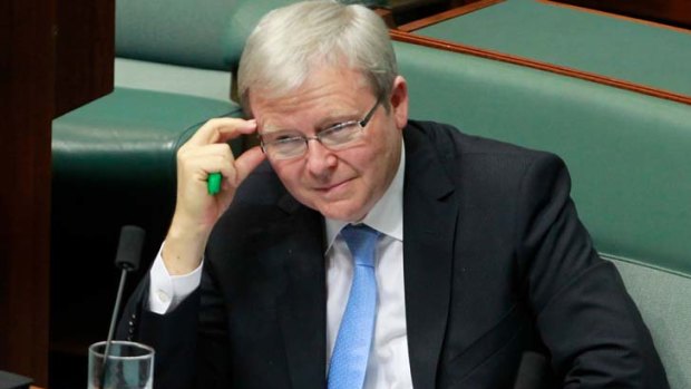 Tweeting before it's over ... Kevin Rudd.