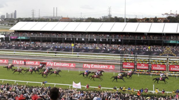 How the top placegetters finished in the 2010 Melbourne Cup.