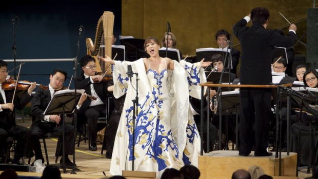 Destined for opera: Sumi Jo grew up listening to Dame Joan Sutherland's recordings and her career now spans 26 years of international performances.