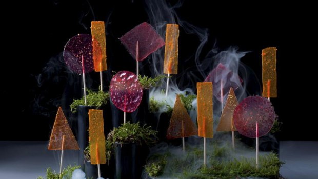 Creative treats ... Heston's carrot (or beetroot or tomato) lollies.