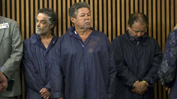 In court: From left, brothers Onil Castro, Pedro Castro and Ariel Castro.