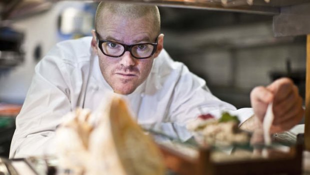 Heston Blumenthal at the pass.