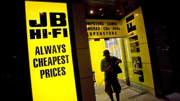JB Hi-Fi shares had fallen 10 per cent since the beginning of May, losing ground before the budget and after its release.