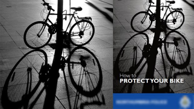 Sheila Smart had a UK police department steal her image for a brochure on bicycle theft.