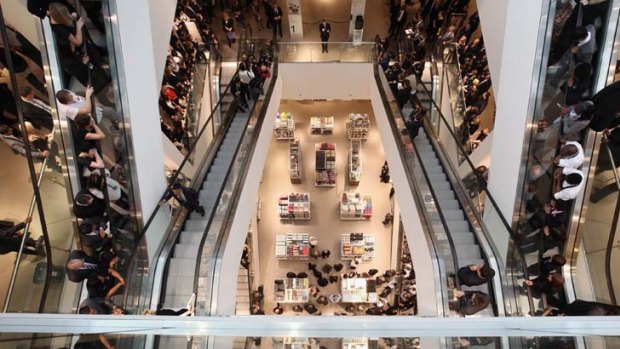 Shop till you drop ... with 20 times the floor area of St Paul's Cathedral, Westfield Stratford City is Europe's biggest mall.