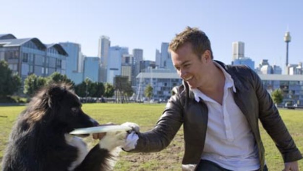 I got is first...Grant Denyer with Bullet, one of 44 competitors at the World Dog games in Sydney.