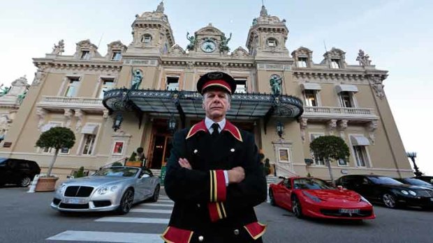 Think you're entering Casino de Monte Carlo dressed like that? Doorman Roland Ceccotti has other ideas.