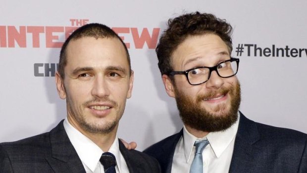 The Interview stars James Franco (L) and Seth Rogen.