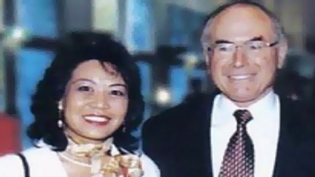 Helen Liu with then prime minister John Howard.