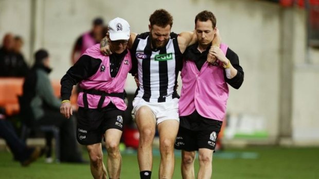 Brent Macaffer is just one of many injured Magpies.