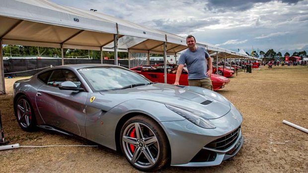 Pick of the bunch .... the choice to take a ride in the Ferrari F12 wasn't a hard one to make.