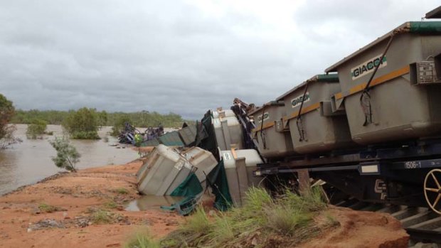 Diluted concentrate: The train that derailed on Tuesday was carrying copper concentrate owned by OZ Minerals.