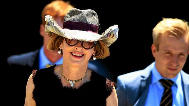 Entertaining: Gai Waterhouse created great theatre on the opening day of the sales.