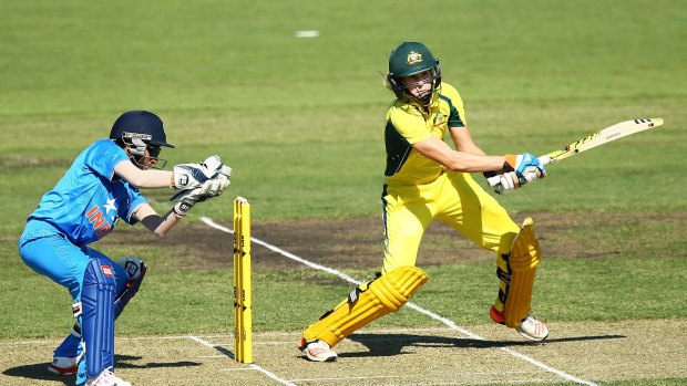 Southern Stars all-rounder Ellyse Perry scored 90 and took four wickets in Tuesday night's 101-run victory against India at Manuka Oval.