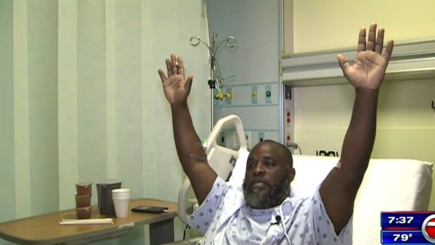 Charles Kinsey explains in an interview from his hospital bed in Miami what happened when he was shot by police.