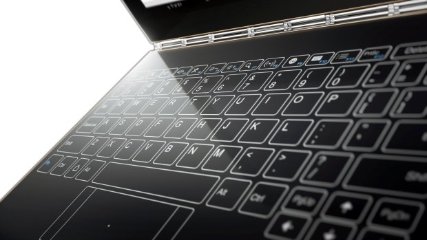 The Lenovo Yoga Book's keyboard is merely printed on, which isn't great for typing but allows the surface to double as a digitiser pad.