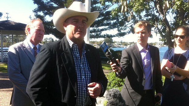 Singer James Blundell hitches his star to the Bob Katter bandwagon.